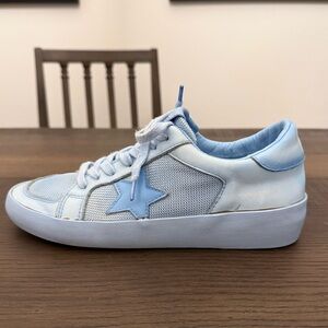 Vintage Havana Light Blue Star Accent Low-Top Sneakers Shoes Women’s Size 7.5